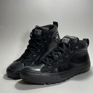 CONVERSE ALL BLACK m7.5/w9.5 hardly worn